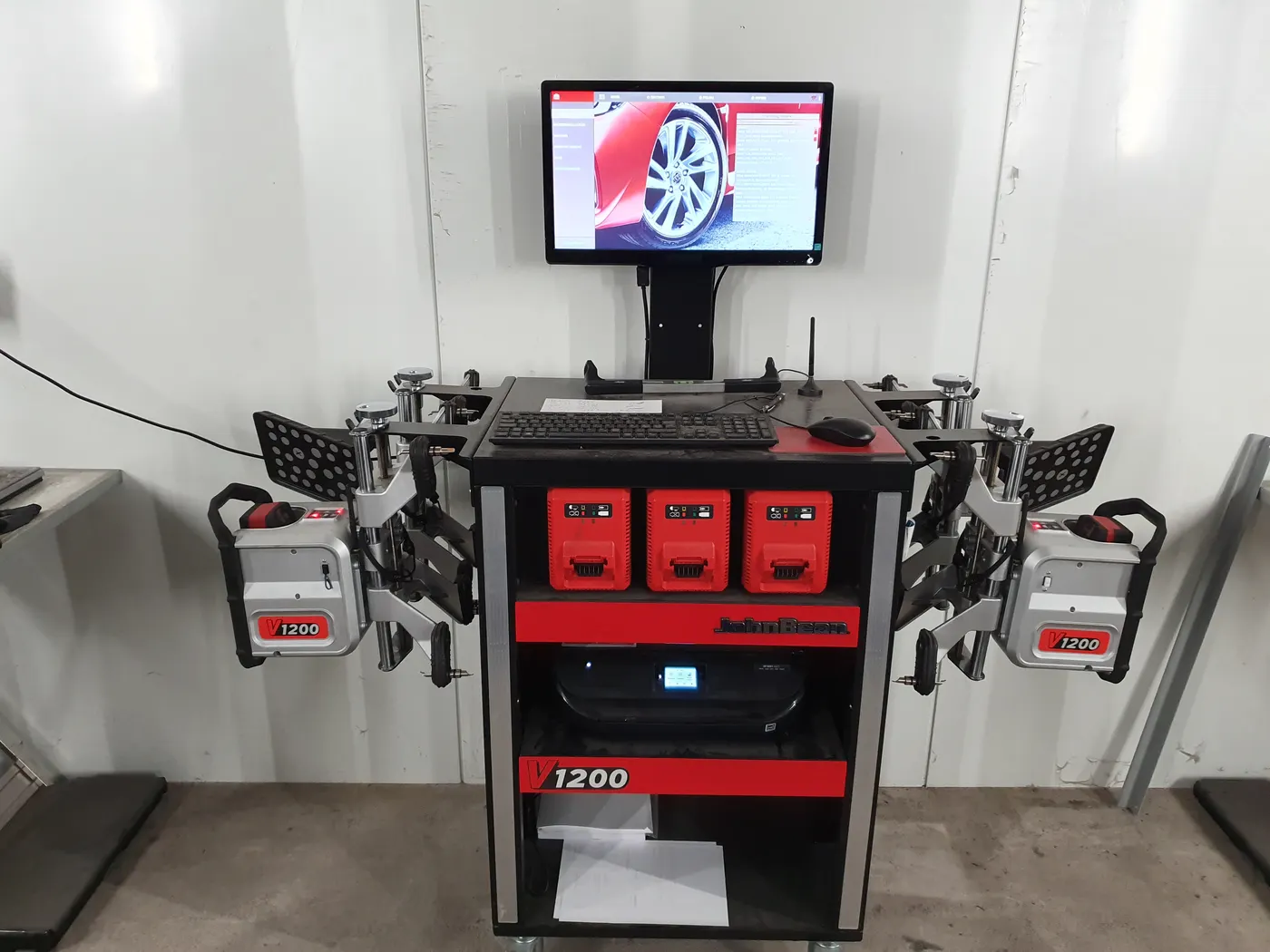 3D-Achsmessanlage in der Werkstatt